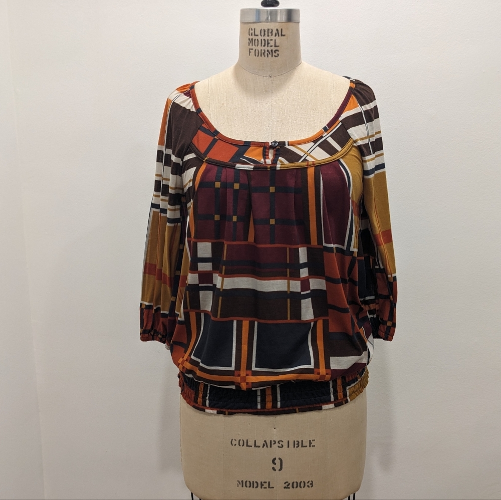 Vintage Geometric Top From Spain